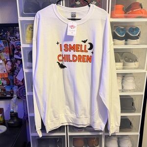 White Halloween Sweatshirt